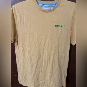 Denim & Flower yellow Brazil Print shirt